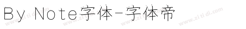 By Note字体字体转换
